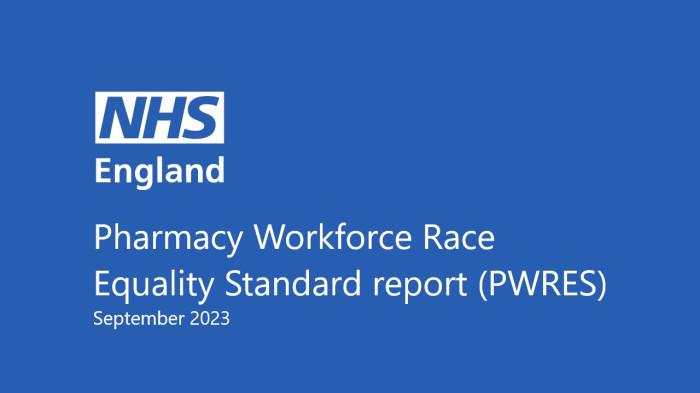  Pharmacy Workforce Race Equality Standard report