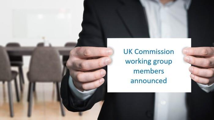 Announcement of UK Commission’s working group members