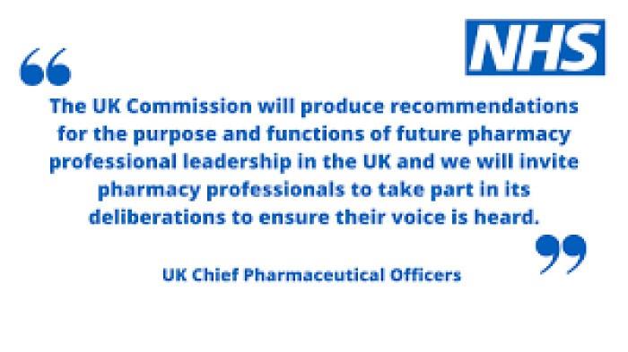 UK Commission on Pharmacy Professional Leadership: Working Group Member Expression of Interest